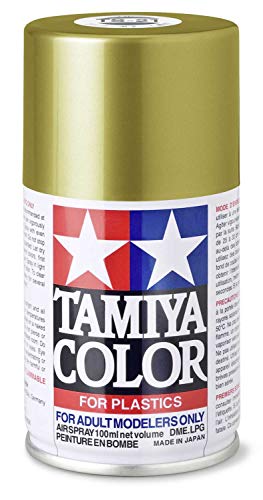 TAMIYA 85011 TS-21 Gold glänzend 100 ml - Sprühfarbe für Plastikmodellbau, Modellbau und Bastelzubehör, Sprühfarbe für den Modellbau von TAMIYA