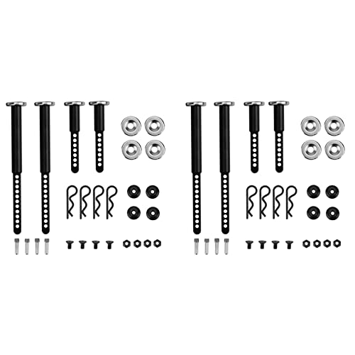 TAMOSH 2X Metall Vorder und Hinten Karosserie Stützen Halterungen Hülle Säule mit Magnet für 1/10 RC Crawler Auto Axial SCX10 II 90046 von TAMOSH