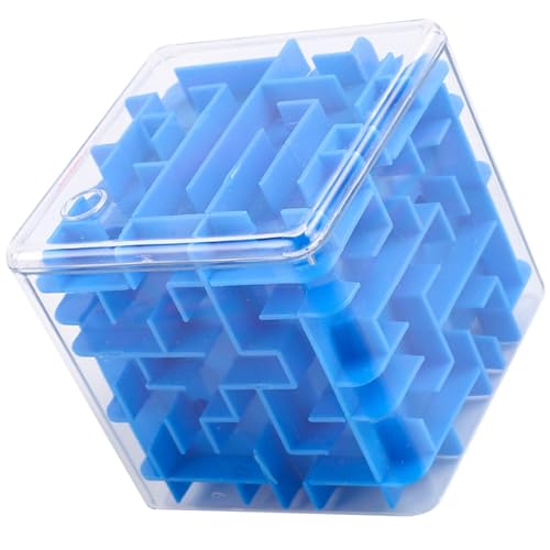 Geldlabyrinth 3,2 Zoll Square Plastik 3D Perle Labyrinth Spielzeug Bildungshirn Teaser Ball Labyrinth Spielzeug für Kinder Erwachsene von TANGPINGMAO