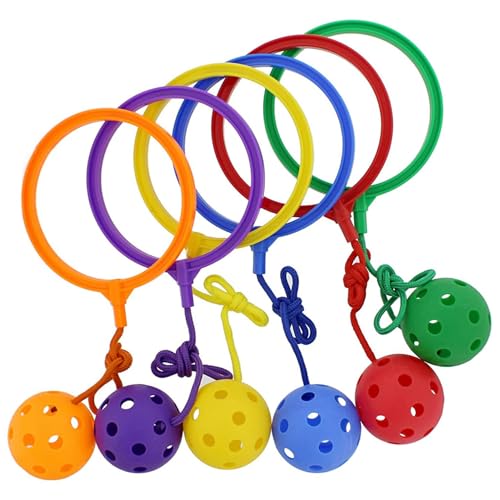 TANGPINGMAO Kids Knöchel Skip Ball Jumping Ring Spielzeugkoordination Fitness Sportball Set für Jungen Mädchen 6pcs Uhr Harzform Kit Kit von TANGPINGMAO