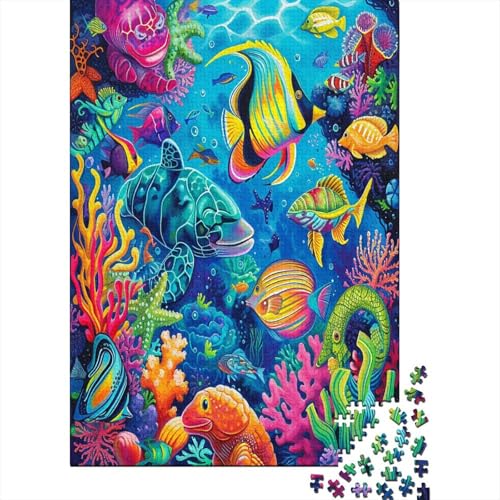 Aquatic Creatures 1000 Piece Puzzle for Adults Puzzles 1000 for Adults Educational Game Challenge Toy Puzzle for Adults Children 1000 Pieces 1000pcs (75x50cm) von TANLINGFL