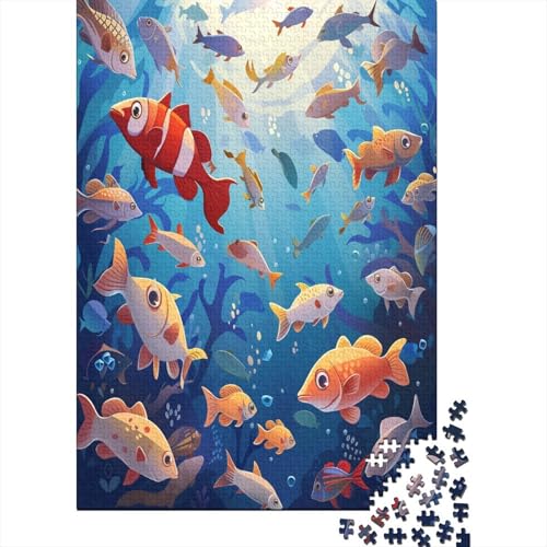 Aquatic Creatures Puzzle 1000 Pieces Adult Puzzles for Adults Educational Game Challenge Toy 1000 Piece Puzzles for Adults 1000pcs (75x50cm) von TANLINGFL