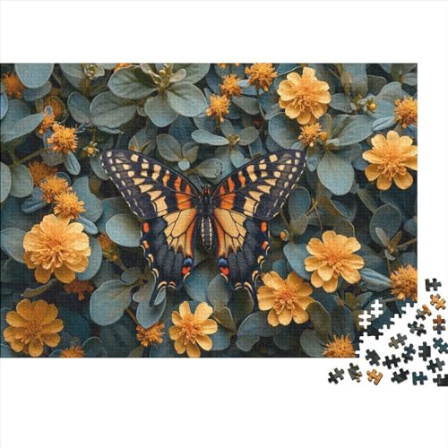 Butterfly Puzzle 1000 Pieces Adult Wooden Puzzles for Adults Educational Game Challenge Toy 1000 Piece Wooden Puzzles for Adults 1000pcs (75x50cm) von TANLINGFL