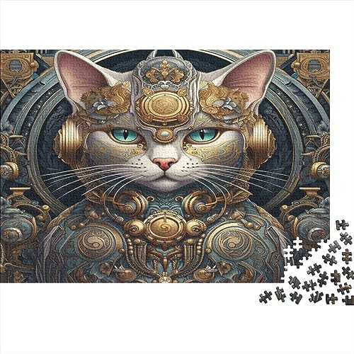 Cartoon-Katze Puzzle 1000 Pieces Adults, Simple 1000 Pieces Jigsaw Puzzles Gift Idea for Birthday, Christmas, Halloween and Valentine's Day 1000pcs (75x50cm) von TANLINGFL