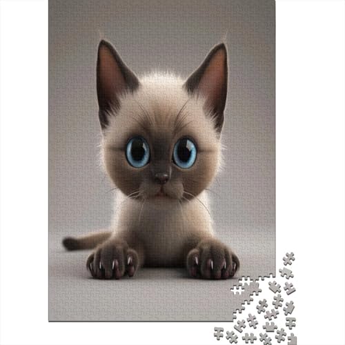 Cat Jigsaw Puzzles 1000 Pieces for Adults1000 Piece Puzzle Educational Games Home Decoration Puzzle 1000pcs (75x50cm) von TANLINGFL