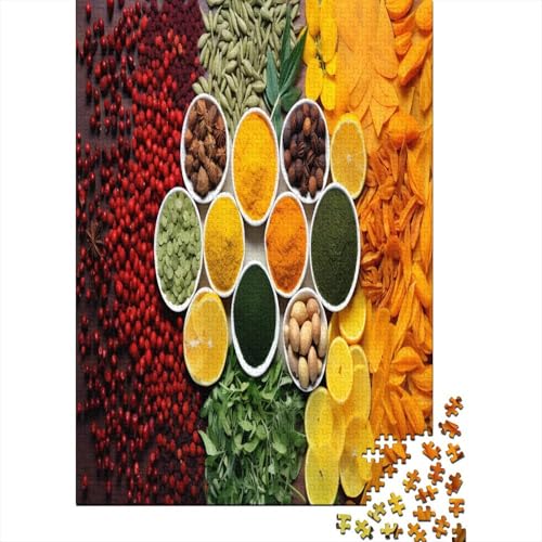 Colourful Spices Puzzle 1000 Pieces Adult Puzzles for Adults Classic Puzzles 1000 Pieces Adults Puzzles Heavy Adults 1000 Pieces 1000pcs (75x50cm) von TANLINGFL