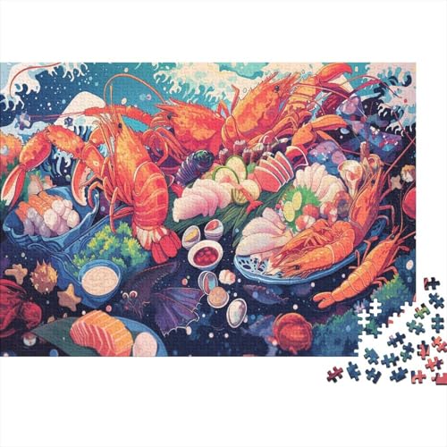 Food 1000 Piece Jigsaw Puzzle Puzzles for Kids & Teens, Fun Educational Games for Family Game Night 1000pcs (75x50cm) von TANLINGFL