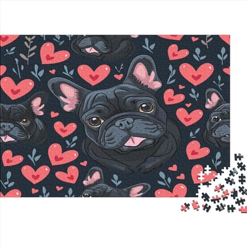 French Bulldog 1000 Piece Puzzle, Cardboard Puzzle Game, Relaxation Puzzle Games, Mental Exercise Puzzle, for Teenager and Adult Gifts 1000pcs (75x50cm) von TANLINGFL