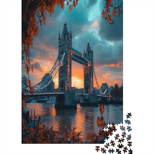 London Bridge 1000 Piece Jigsaw Puzzles, Jigsaw Puzzles for Adults Teenagers Jigsaw Puzzle 1000pcs (75x50cm) von TANLINGFL