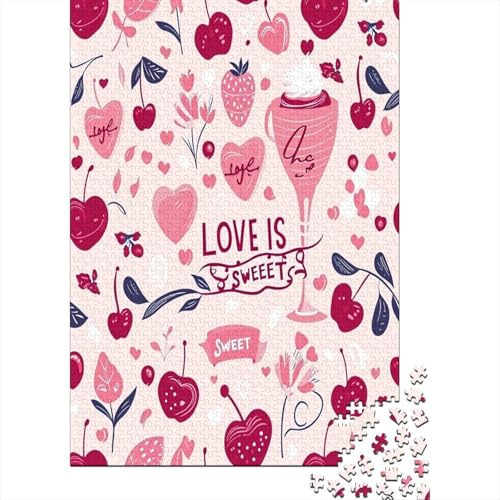 Love 1000 Piece Puzzles for Adults, Large Challenging Mini Puzzle, Difficult Puzzles, 1000 Pieces, Gift for Christmas, Birthday, Home Decoration 1000pcs (75x50cm) von TANLINGFL