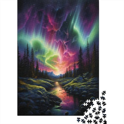 Northern Lights Puzzle 1000 Pieces Adult Puzzles for Adults Classic Puzzles 1000 Pieces Adults Puzzles Heavy Adults 1000 Pieces 1000pcs (75x50cm) von TANLINGFL