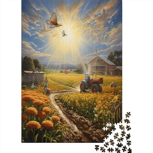 Ranches 1000 Piece Adult Puzzle Mini Puzzle Great Challenging Puzzle Difficult Mini Puzzle 1000 Pieces Home Decoration Craft 1000pcs (75x50cm) von TANLINGFL