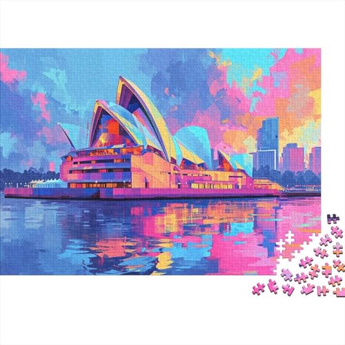 Sydney Opera House Puzzle 1000 Pieces Adult Puzzles for Adults Educational Game Challenge Toy 1000 Piece Puzzles for Adults 1000pcs (75x50cm) von TANLINGFL