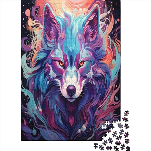 Wolf Puzzle 1000 Pieces, Puzzle for Adults, Impossible Puzzle, Colourful Tile Game, Skill Game for The Whole Family, Adult Puzzle 1000pcs (75x50cm) von TANLINGFL