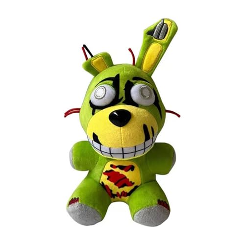 TANSHOW FNAF Sicherheit Plüsch Fünf Nächte Gefüllte Anime Puppe Sammelbares Toy 7.8 Zoll (Green Wire Rabbit) von TANSHOW