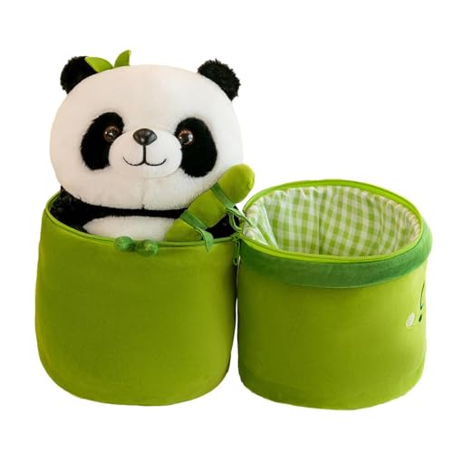 TAOXUNLOVE Peluche panda farcito, simpatici peluche panda - Panda che abbraccia il giocattolo del cuscino animale farcito | Decorazione della stanza, collezione realistica e divertente per soggiorno, von TAOXUNLOVE