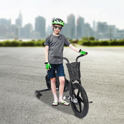 Drift Trike Tretauto mit Optimale Sicherheid Max. Tragfähigkeit 80kg Verstellbares Design für Kinder ab 6 Jahren von TAPMING