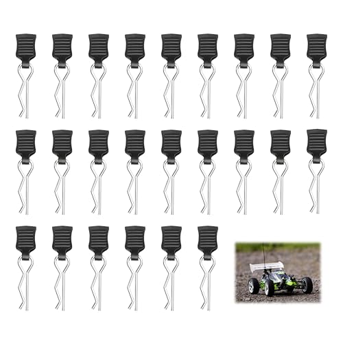 24PCS RC Karosserie Clips, RC Körper Shell Pin Ersatzteile mit Aufreißlaschen Rc Karosserieklammern Bent Springy Karosserieklammern R Pins Fernbedienung für 16209 16210 Fernbedienung Auto Shell Modell 24PCS RC Karosserie Clips, RC Körper Shell Pin Ersatzteile mit Aufreißlaschen Rc Karosserieklammern Bent Springy Karosserieklammern R Pins Fernbedienung für 16209 16210 Fernbedienung Auto Shell Modell von TASSFROO