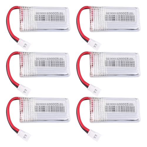 TATTU 1s lipo akku 3.7V 380mAh LiPo Akku 25C 1S mit Molex Stecker für Graupner Alpha 110 RC Quadcopter Teile Drone (6PCS) von TATTU