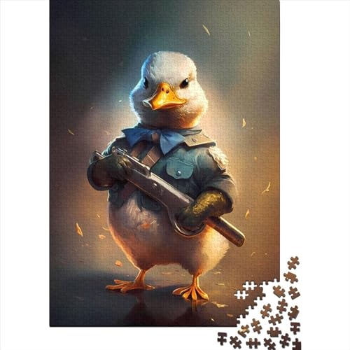 1000-teiliges Puzzle für Erwachsene, Soldat, Baby-Ente, Puzzle zum Selbermachen, Holzpuzzle, Spielzeug, Heimdekoration, 1000 Stück (75 x 50 cm) von TBDUEPS