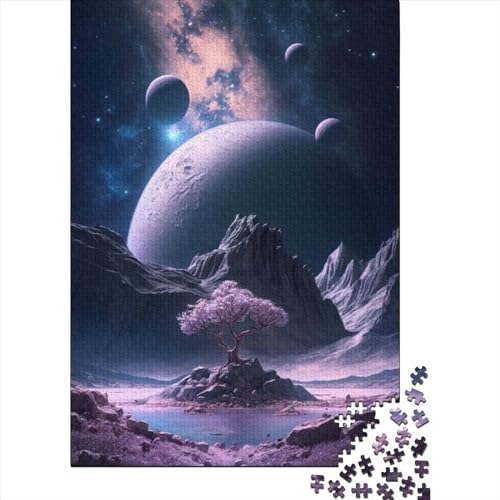 300-teiliges Puzzle, Celestial Grove-Puzzle für Holzpuzzle, Lernspiele für Erwachsene und 300 Teile (40 x 28 cm) von TBDUEPS