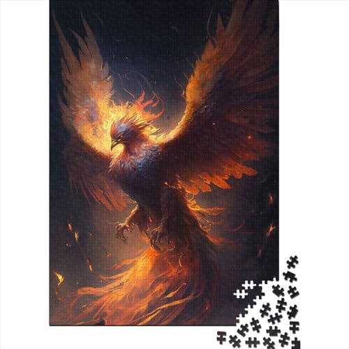 300-teiliges Puzzle, Vogel Phönix 2, Puzzle für Holzpuzzle, Lernspiele für Erwachsene und 300 Teile (40 x 28 cm) von TBDUEPS