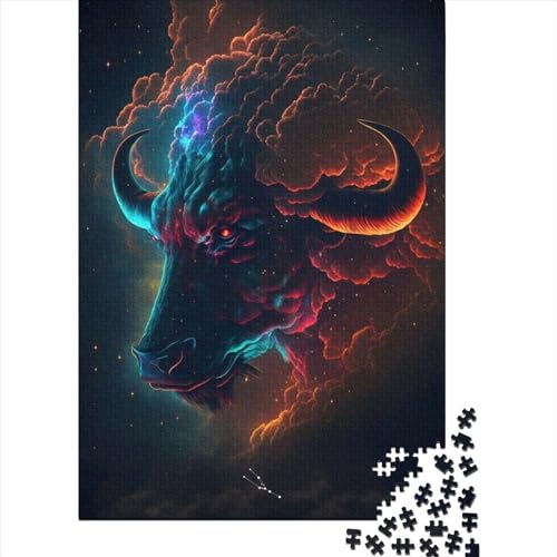 300-teiliges Puzzle für Erwachsene, Steady Cloud Taurus, Puzzle-Herausforderung für die ganze Familie, Puzzles mit hohem Schwierigkeitsgrad, 300 Teile (40 x 28 cm) von TBDUEPS