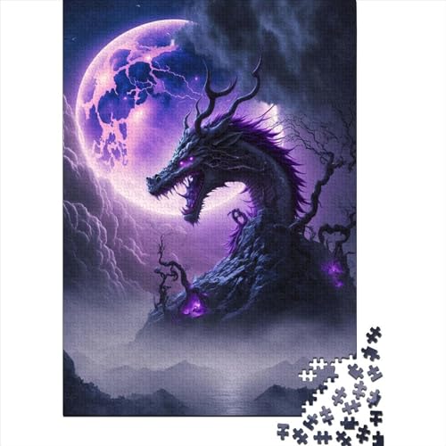 500-teiliges Puzzle für Erwachsene, Dragon9-Puzzle, rechteckiges Holzpuzzle, kreatives Geschenk für Freunde und Familie, 500 Teile (52 x 38 cm) von TBDUEPS