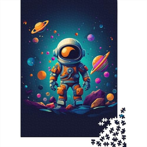 Astronauten-Puzzle, Premium-Puzzle aus 100% recyceltem Karton, rechteckig, für Frauen und Männer, einzigartiges Geschenk, 70 x 50 cm, 1000 Teile von TBDUEPS