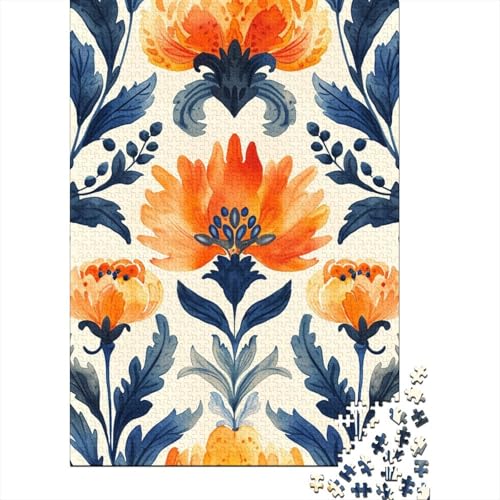 Blumenpuzzle, Denksportaufgabe, Premium-Karton-Puzzle für Kinder und Erwachsene ab 12 Jahren, Ostergeschenke, 70 x 50 cm, 1000 Teile von TBDUEPS