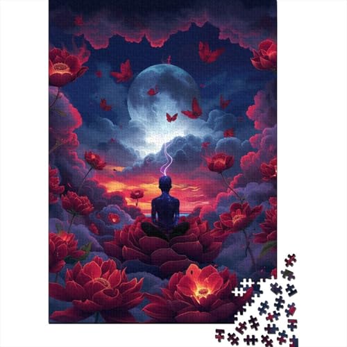 Buddha-Puzzle, Lernspiele, Familienaktivitäten, Premium-Karton-Puzzle für Frauen und Männer, Ostergeschenk, 70 x 50 cm/1000 Teile von TBDUEPS