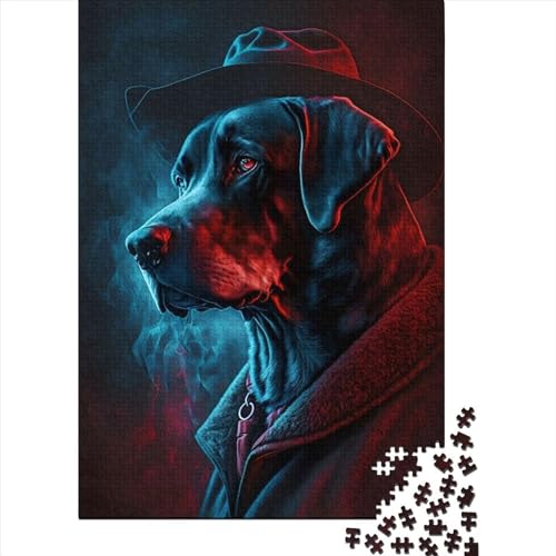 Canine Crime Solver Puzzlespiele für Erwachsene, Puzzle 1000 Teile, Puzzle für Erwachsene, Spiele für Erwachsene, Jugendliche und 1000 Teile (75 x 50 cm) von TBDUEPS