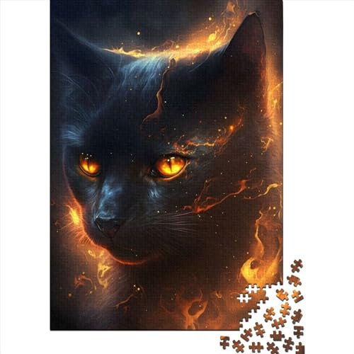 Cat541 Puzzles 1000 Teile Puzzle für Erwachsene, Unmögliches Puzzle, Holzspielzeug, Puzzle, anspruchsvolles Spiel, 1000 Teile (75 x 50 cm) von TBDUEPS