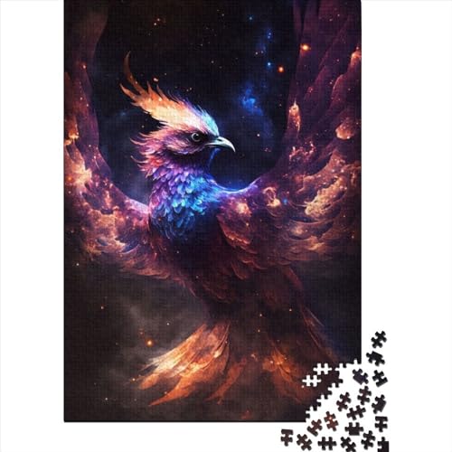 Cosmic Phoenix Rising Jigsaws 300-teiliges Puzzle, Erwachsenen-Puzzle, einzigartiges, schwieriges und herausforderndes Puzzle, Spielspielzeug, Geschenk, 300 Teile (40 x 28 cm) von TBDUEPS