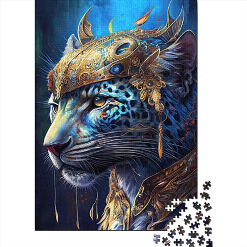 Das majestätische Jaguar-Puzzle 1000 Teile Puzzle Spielzeug für Erwachsene Puzzle Einzigartiges schwieriges und herausforderndes Puzzlespiel Spielzeug Geschenk 1000 Teile (75x50cm) von TBDUEPS