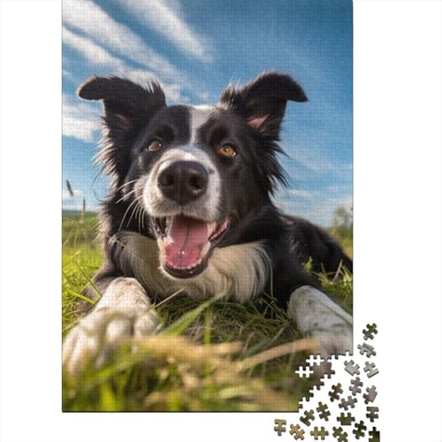 Deutsche Schäferhunde Puzzle DIY Spiel Papier Rechteckiges Puzzle für Jungen oder Mädchen Geburtstagsgeschenk 70x50cm/1000 Teile von TBDUEPS