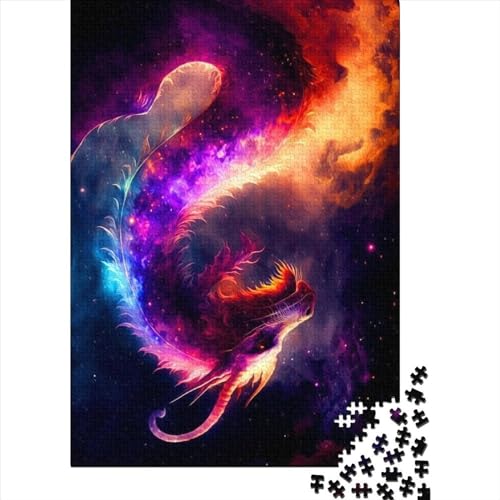 Drache 1 Puzzle 500 Teile Puzzle Spiel für Erwachsene Puzzle Spielzeug Teenager Puzzle Geschenke Wanddekoration 500 Teile (52x38cm) von TBDUEPS