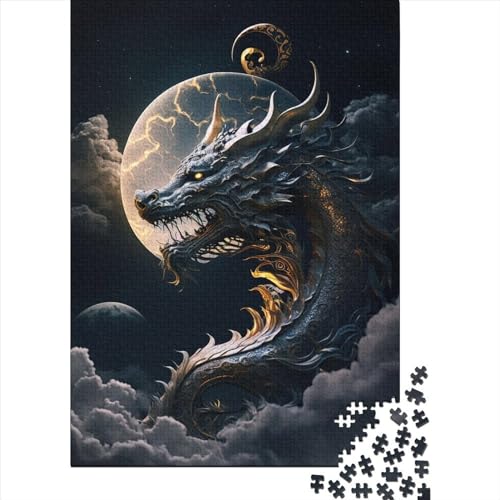 Dragon456 Puzzle 1000 Teile Puzzle Spielzeug für Erwachsene Puzzle Einzigartiges schwieriges und herausforderndes Puzzlespiel Spielzeug Geschenk 1000 Teile (75 x 50 cm) von TBDUEPS