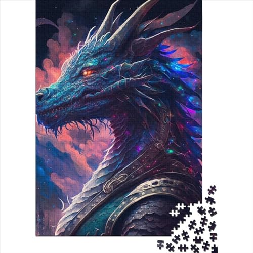 Dragonborn Puzzle 300 Teile Puzzle Spielzeug für Erwachsene Puzzle Einzigartiges schwieriges und herausforderndes Puzzlespiel Spielzeug Geschenk 300 Teile (40x28cm) von TBDUEPS