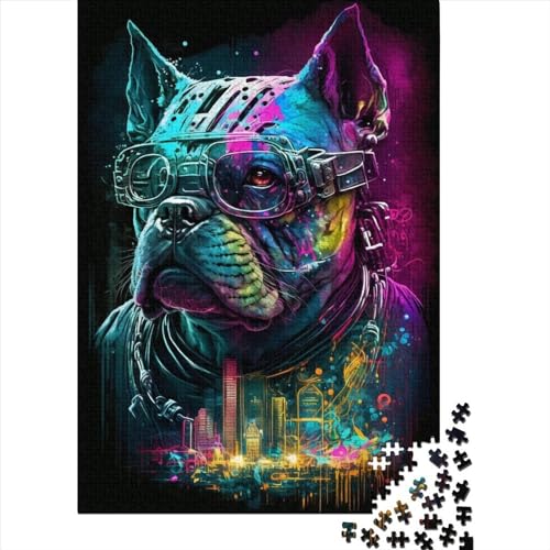 Farbiger mechanischer Hund3 Puzzle 300 Teile Puzzle für Erwachsene Puzzle-Sets für Familien-Lernspiel 300 Teile (40 x 28 cm) von TBDUEPS