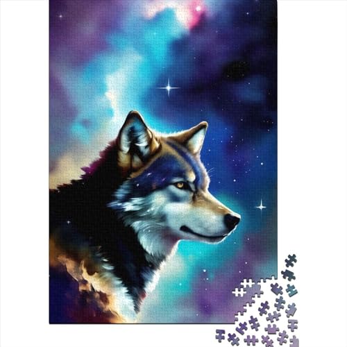 Galactic Wolf, 300 Puzzleteile für Erwachsene, Puzzle-Sets für die ganze Familie, Lernspiel, Puzzles 300 Teile (40 x 28 cm) von TBDUEPS