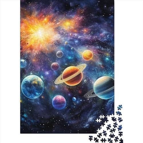 Galaxy Puzzle, anpassbare Bilder, 100% recycelter Karton, Puzzle für Erwachsene und Teenager, einzigartiges Geschenk, 70 x 50 cm/1000 Teile von TBDUEPS