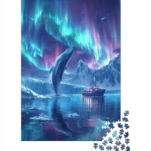 Galaxy Whale Puzzle Premium 100% Recycling-Platte, 100% recycelte Pappe, Puzzle für Kinder und Erwachsene ab 12 Jahren, Ostergeschenk, 70 x 50 cm, 1000 Teile von TBDUEPS