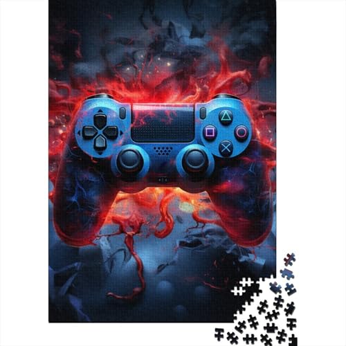 Gamepad-Puzzle, schwierige Herausforderung, 100 Prozent recycelter Karton, Puzzle für Erwachsene, Teenager, 38 x 26 cm/1000 Teile von TBDUEPS