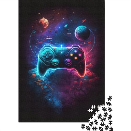 Gaming-Controller1 Puzzle für Erwachsene, 300-teiliges Puzzle für Erwachsene, Puzzle aus Holz, kreativ für Erwachsene, anspruchsvolles Spiel, 300 Teile (40 x 28 cm) von TBDUEPS