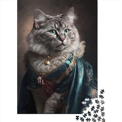 Herrliches, prächtiges Katzen-Puzzle, 300 Teile, Puzzle für Erwachsene, Lernspiele, Spielzeug, DIY, kreatives Holzpuzzle, Geschenke, 300 Teile (40 x 28 cm) von TBDUEPS