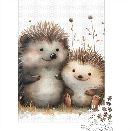 Igel-Puzzle, Denksportaufgabe, Premium-Karton-Puzzle für Kinder und Erwachsene ab 12 Jahren, Ostergeschenke, 70 x 50 cm, 1000 Teile von TBDUEPS