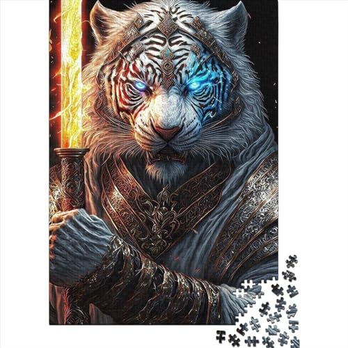 Mechanisches Tiger-Puzzle, 1000 Teile, Holzpuzzle, Spielzeug, Familienspiel, Schwierigkeitsgrad, Herausforderung, Puzzles 1000 Teile (75 x 50 cm) von TBDUEPS