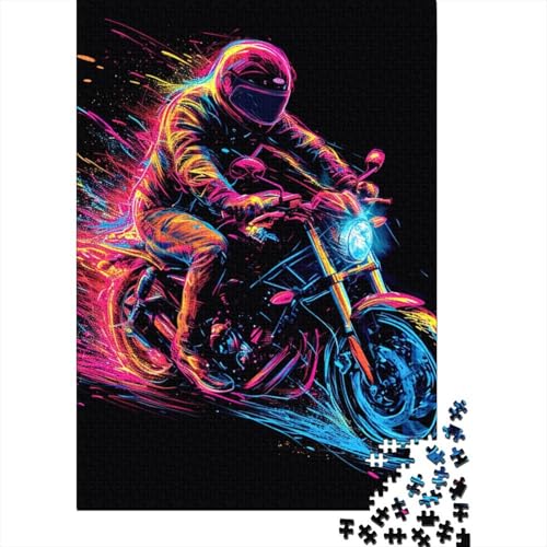 Motorrad-Puzzle, herausfordernd und knifflig, 100% recycelter Karton, Puzzle für Erwachsene und Kinder, 70 x 50 cm, 1000 Teile von TBDUEPS