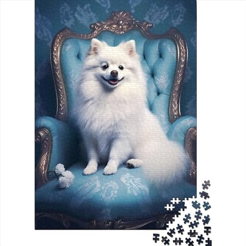 Pampered Puppy 1 Puzzle 1000 Teile, Holzpuzzle für Erwachsene, Puzzlespiele, Lernspielzeug, 1000 Teile (75 x 50 cm) von TBDUEPS